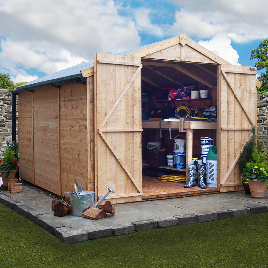 BillyOh 10 x 10 Windowless Tongue and Groove Apex Garden Shed 4000 Range